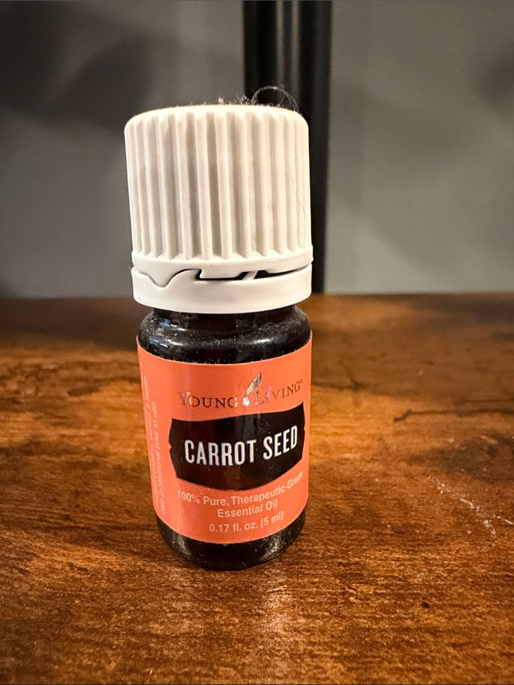 Young Living Carrot Seed Serum Bottle - Orange & White